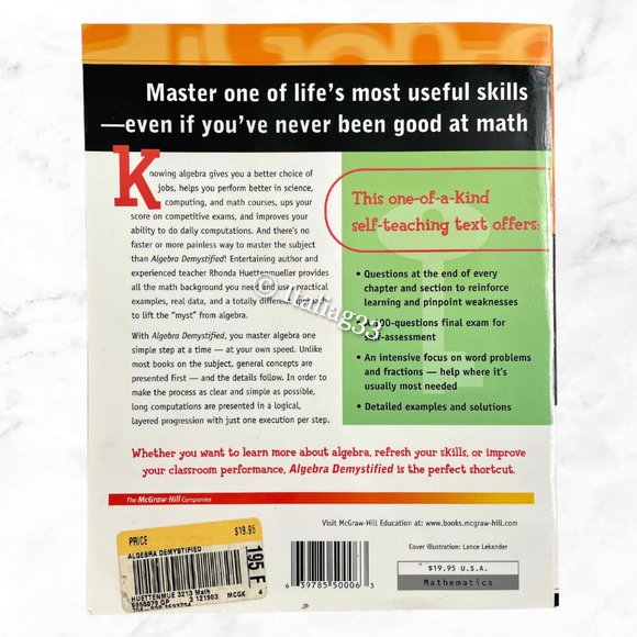 Pre-Algebra, Algebra, Trigonometry, Basic Math Study Guide & Homework Help Books - Picture 3 of 15